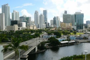 brickell view from the miami river