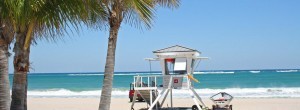 life guard stand on the beach