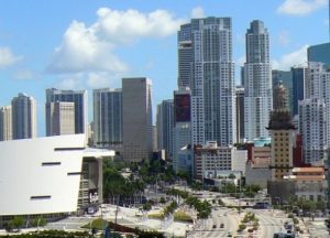 miami downtown with American Airlines Arena