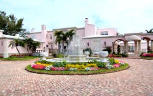 Beautiful pink estate on Pine Tree Drive Miami Beach