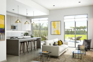 Neovita Doral- TH Kitchen-living room view